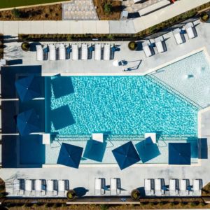 Beacon Station Apartments - Augusta GA - pool aerial view